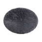 Darzheoy 16 inch Plush Dog Bed Mat Warm Fluffy Round Puppy Crate Pad with Anti-Slip Waterproof Bottom Soft Comfy Pet Kennel Mat for Small and Medium Dogs Black
