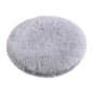 Darzheoy 16 inch Plush Dog Bed Mat Warm Fluffy Round Puppy Crate Pad with Anti-Slip Waterproof Bottom Soft Comfy Pet Kennel Mat for Small and Medium Dogs Gray