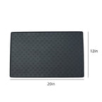 Darzheoy Dog Food Mat, Waterproof Dog Bowl Mat, Silicone Dog Mat for Food and Water, Pet Food Mat with Edges, Nonslip Dog Feeding Mat, Dog Food Mats for Floors Black