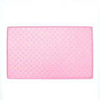 Darzheoy Dog Food Mat, Waterproof Dog Bowl Mat, Silicone Dog Mat for Food and Water, Pet Food Mat with Edges, Nonslip Dog Feeding Mat, Dog Food Mats for Floors Pink