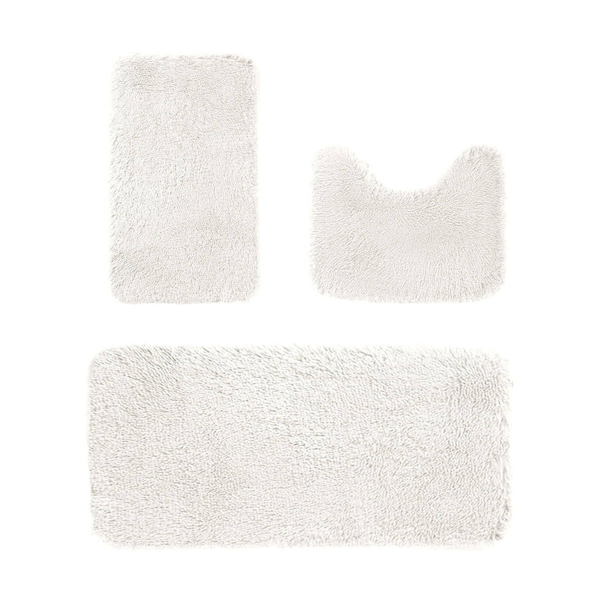 Bathroom Rugs Sets 3 Piece, Bath Rugs for Bathroom Non Slip, Ultra Soft Water Absorbent Microfiber Bath Mat Set, Machine Washable Thick Plush Bath Mats for Bathroom Floor,Tub and Shower 3 pc Black