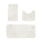 Bathroom Rugs Sets 3 Piece, Bath Rugs for Bathroom Non Slip, Ultra Soft Water Absorbent Microfiber Bath Mat Set, Machine Washable Thick Plush Bath Mats for Bathroom Floor,Tub and Shower 3 pc Blue 1