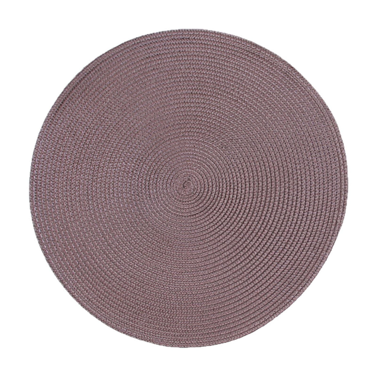 Round Braided Placemats Table Mats for Dining Tables Woven Washable Non-Slip Place mats 15 inch D