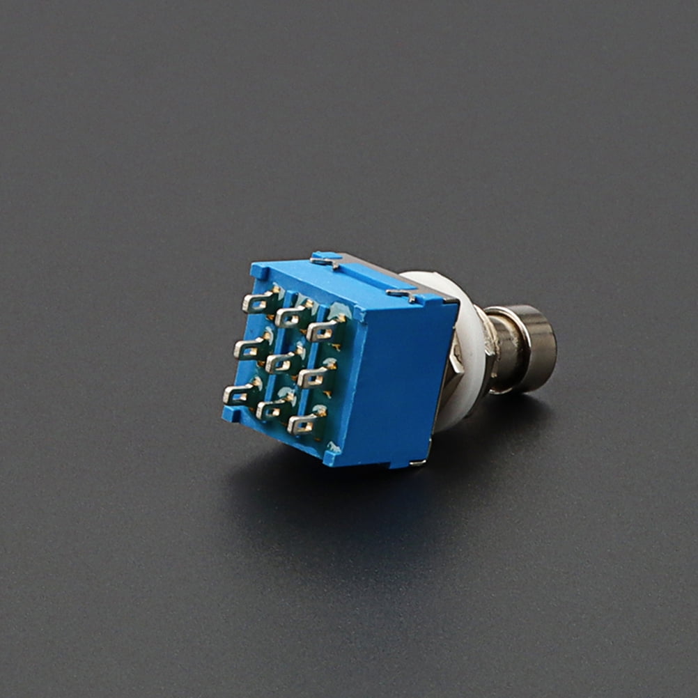 HOOWIFFY Hoowiffy Metal Blue Guitar Footswitch 9 Pin Latching for Reliable Use