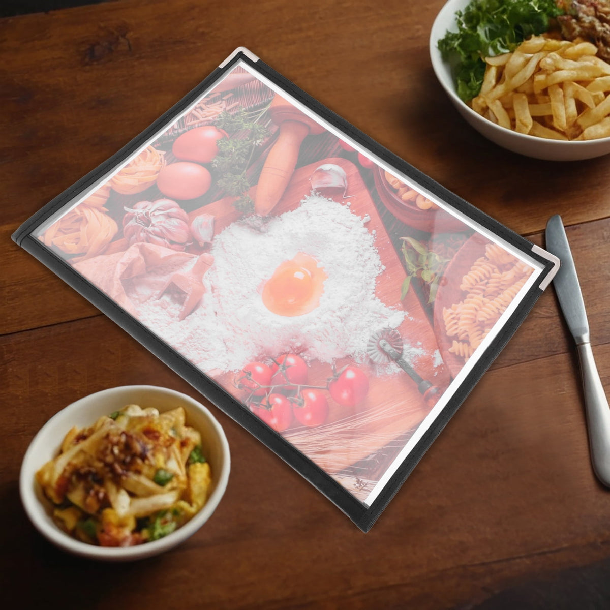 WORGEOUS Menu Covers for Restaurant Poster Display Rack Recipe Folder