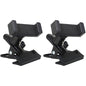 HOOWIFFY Guitar Phone Mount Metal Holder Black for Music Scores and Video Recording 2Pcs