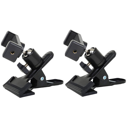 HOOWIFFY Guitar Phone Mount Metal Holder Black for Music Scores and Video Recording 2Pcs