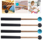 HOOWIFFY Drum Mallets Wooden Rubber 2 Pairs 8.7x1in