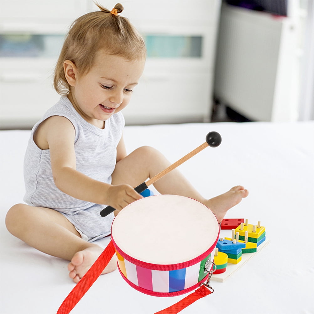 HOOWIFFY Drum Mallets Wooden Rubber 2 Pairs 8.7x1in