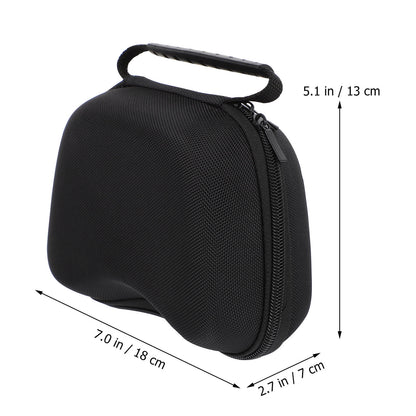 HOOWIFFY Black Game Controller Protective Case with EVA Material, Scratch-Resistant and Shockproof Lining for Enhanced Safety