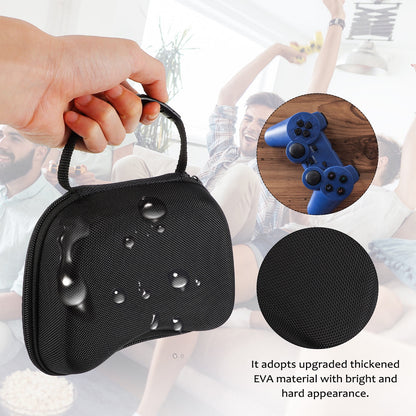 HOOWIFFY Black Game Controller Protective Case with EVA Material, Scratch-Resistant and Shockproof Lining for Enhanced Safety