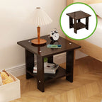 Compact Multi-Functional Side Table, Small Accent End Table for Sofa, Bedside, Living Room & Apartment, Portable Tea Table Nightstand Black