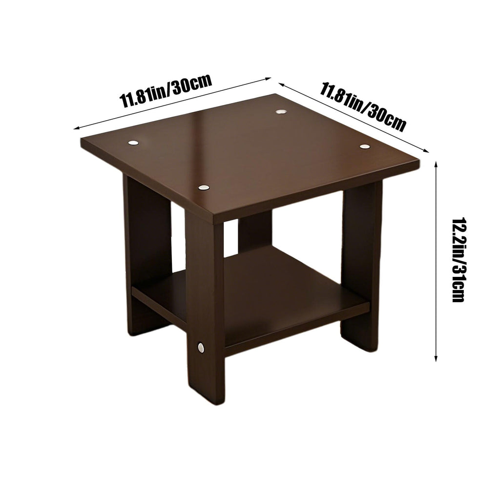 Compact Multi-Functional Side Table, Small Accent End Table for Sofa, Bedside, Living Room & Apartment, Portable Tea Table Nightstand Black