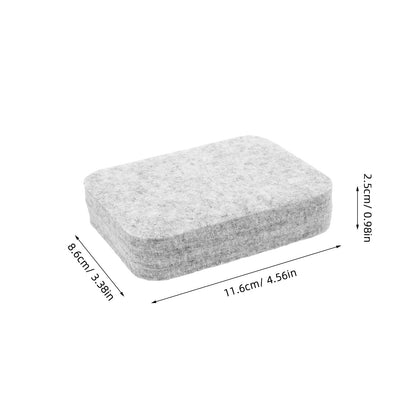 HOOWIFFY High Density Grey Needle Felting Cushion with Wool Material for Home and Studio