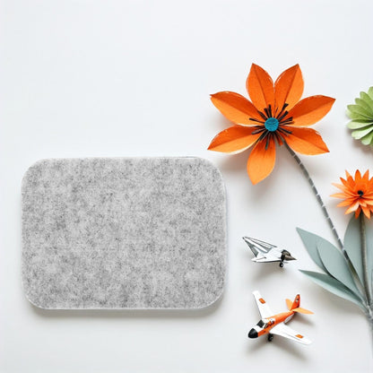 HOOWIFFY High Density Grey Needle Felting Cushion with Wool Material for Home and Studio