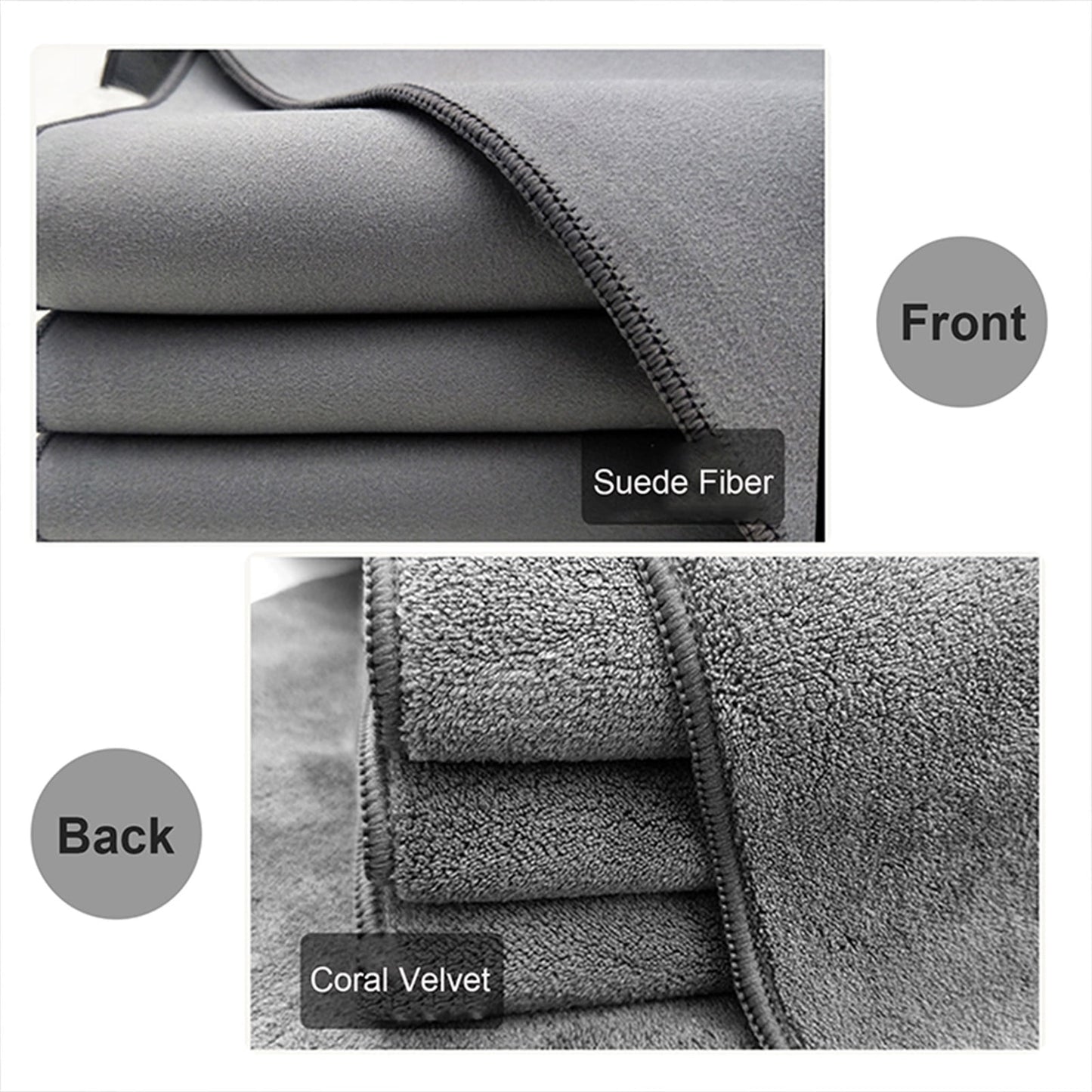 Chmadoxn Screens Cleaning Microfiber Cloth,Streak Free Lint Free Large Rag for TV, Computer, Camera Lenses, Eyeglasses, Phones, Electronics Devices & All Delicate Surface 11.81×11.81 in Gray