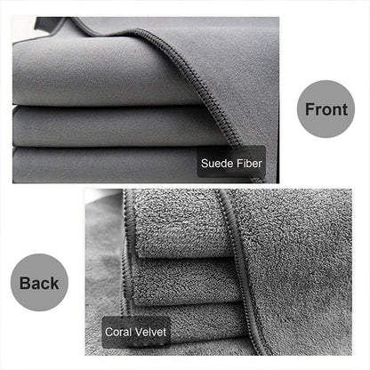 Chmadoxn Screens Cleaning Microfiber Cloth,Streak Free Lint Free Large Rag for TV, Computer, Camera Lenses, Eyeglasses, Phones, Electronics Devices & All Delicate Surface 11.81×11.81 in Gray