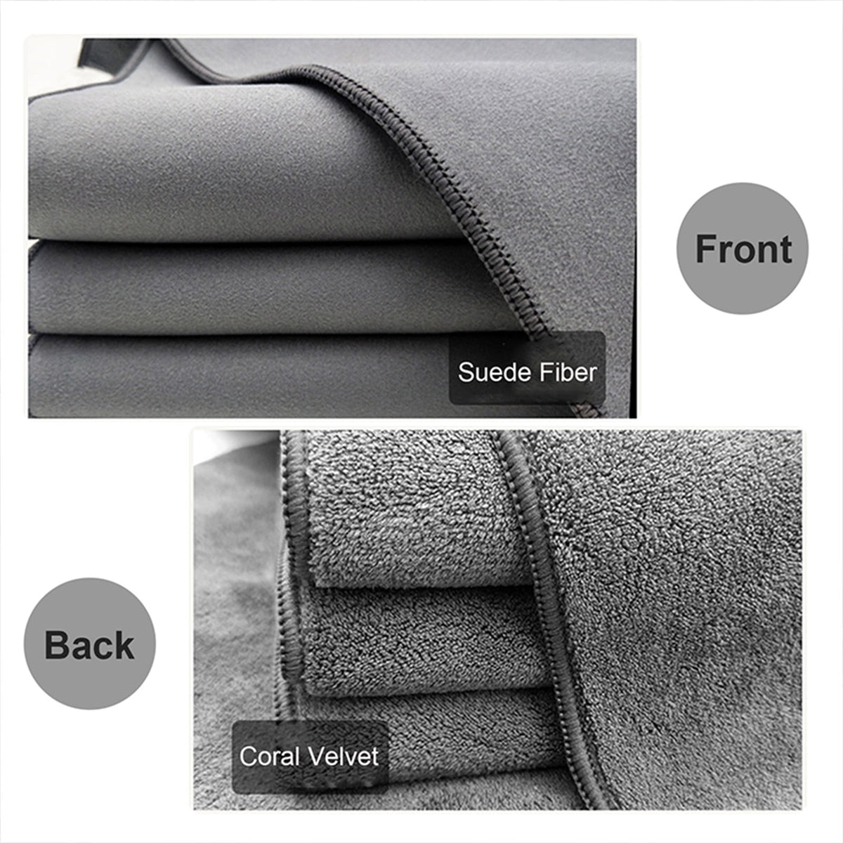 Chmadoxn Screens Cleaning Microfiber Cloth,Streak Free Lint Free Large Rag for TV, Computer, Camera Lenses, Eyeglasses, Phones, Electronics Devices & All Delicate Surface 11.81×23.62 in Gray