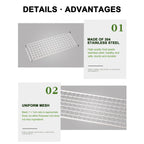 Cooling Rack, Stainless Steel Mini Cooling Rack for Baking, 9.4×3.5×0.8 inch, Metal Cake Rack, Cooling Rack for Small Baking Trays and Toasters, Non-Toxic & Rustproof