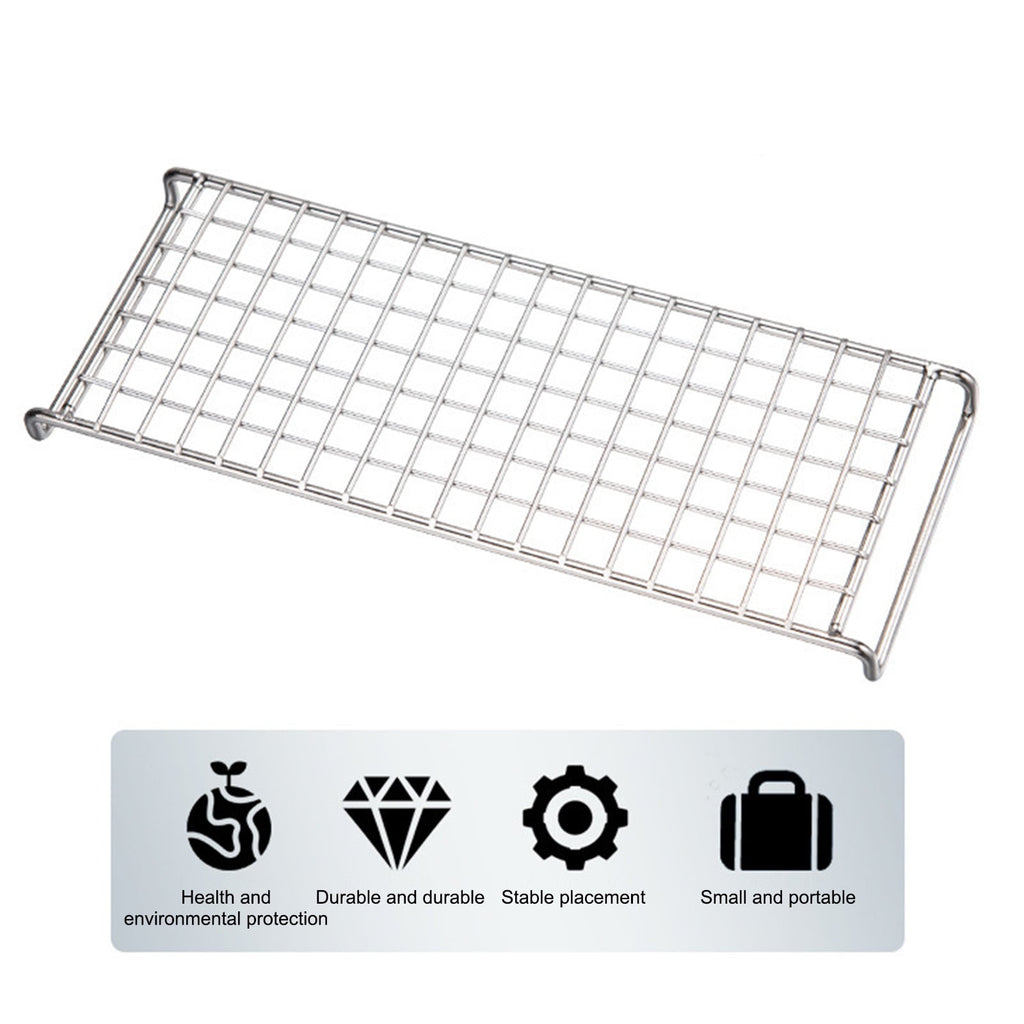 Cooling Rack, Stainless Steel Mini Cooling Rack for Baking, 9.4×3.5×0.8 inch, Metal Cake Rack, Cooling Rack for Small Baking Trays and Toasters, Non-Toxic & Rustproof
