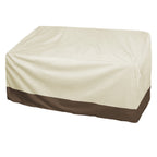 Patio Benches Loveseat Covers, Heavy Duty Patio Deep Bench Loveseat Cover, Waterproof Outdoor Deep Sofa Cover, Lawn Patio Furniture Covers with Air Vent 57.9×31×32.7 in Beige