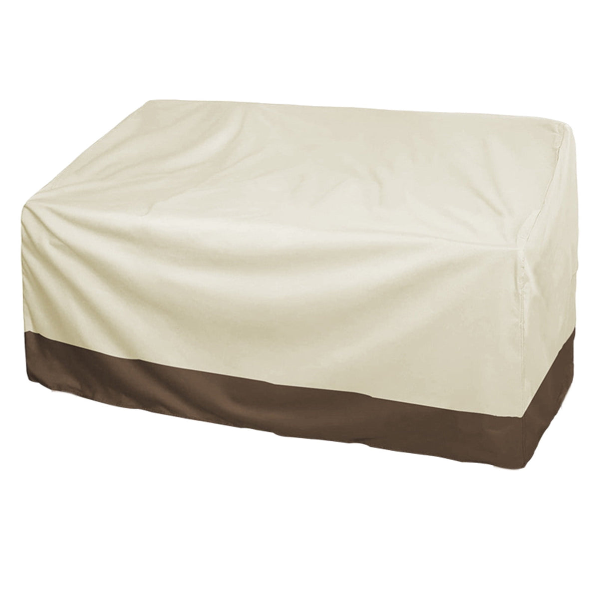 Patio Benches Loveseat Covers, Heavy Duty Patio Deep Bench Loveseat Cover, Waterproof Outdoor Deep Sofa Cover, Lawn Patio Furniture Covers with Air Vent 57.9×31×32.7 in Beige