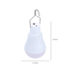 Solar Lamp Portable LED Light Bulb, Solar Panel, Powered Rechargeable Lantern Lights Lamps for Pet House Shed Barn Indoor Outdoor Emergency Hiking Tent Reading CamNight Light