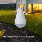 Solar Lamp Portable LED Light Bulb, Solar Panel, Powered Rechargeable Lantern Lights Lamps for Pet House Shed Barn Indoor Outdoor Emergency Hiking Tent Reading CamNight Light