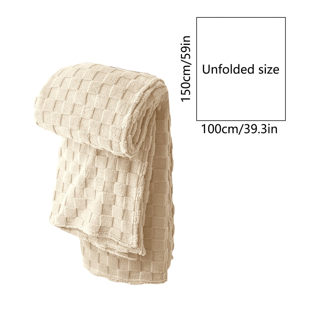 Super Soft Throw Blanket, Cooling Blankets, Cotton Bed Blanket, Cotton Thermal Throw Blanket, Lightweight Throw Breathable Premium Soft Comfortable Machine Washable Blanket for All Season 39.3×59 in Green