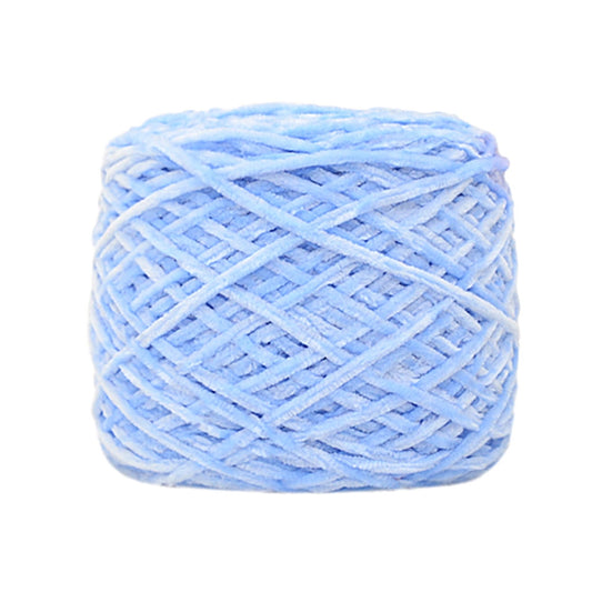 Chmadoxn DIY Velvet Chenille Yarn,Bulky Luxury Chenille Yarn for Crochet Hat Scarf Bule