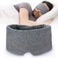 Cotton Sleep Eye Mask for Men - Upgrade Design Blackout Side Sleeper Eyes Cover for Night Sleeping, Large Size Wide Soft Travel Airplane Blindfold with Adjustable Velcro Strap for Work Nap