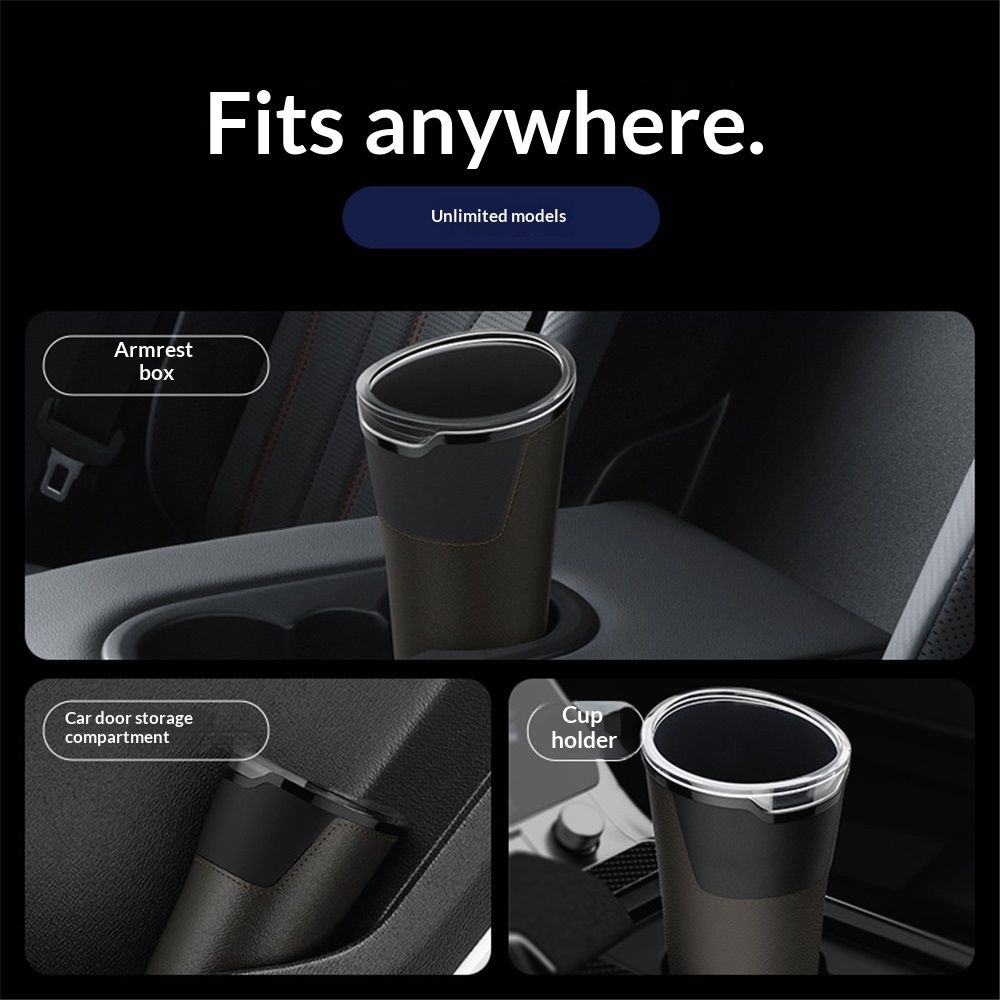 Leakproof Car Trash Can,Mini Car Trash Bin for SUV and Truck,Small Removable Liner Cars Garbage Can,Waterproof Automotive TrashCan for Vehicle,Home,Office,Multipurpose,Easy to Clean