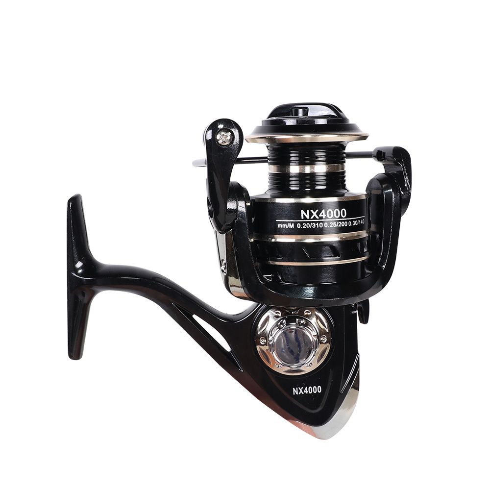 Fishing Reel, Front Drag  Fishing Reel Spinning Reels Metal Spool and Handle for Saltwater and Freshwater Fishing
