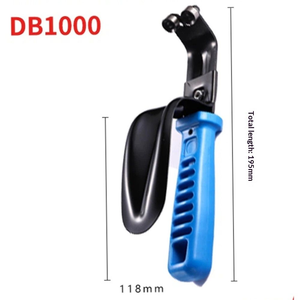 Professional Sheet Metal Deburring Tool Double-Sided Trimmer With Safety Guard Handle For Metalworking Straight Edge Chamfering Alloy Steel Construction（blue）