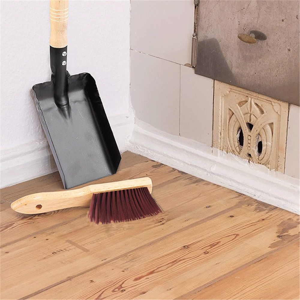 Hearth Tidy Set, Fireplace Shovel and Brush, Fireplace Tool Set, Metal Brush Pan Set, Fireplace Tools, Firepit Tools