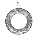 Peanut Wreath Bird Feeder 16 Inch, Rust & Waterproof, Solid Steel Durables Whole Peanut Wild Bird Feeder  black