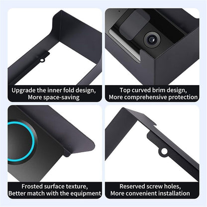 Metal Doorbell Cover Compatible with Doorbell,  Smart Garage Door Video Keypad Protector, Weatherproof Access Control Keypad Cover,