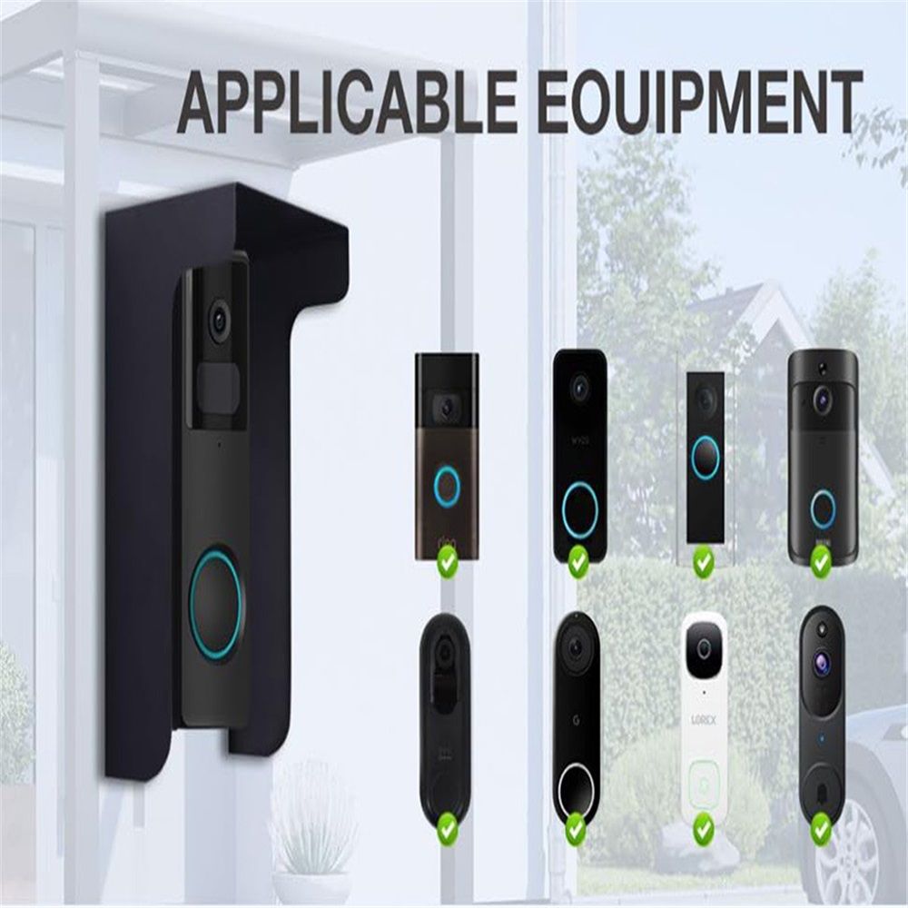 Metal Doorbell Cover Compatible with Doorbell,  Smart Garage Door Video Keypad Protector, Weatherproof Access Control Keypad Cover,