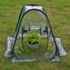 Pop Up Greenhouse Cover Flower House Mini Gardening Plant Flower Sunshine Room Room,Backyard PVC Greenhouse Cover for Cold Frost Protector Gardening Plants(70*70*80cm)