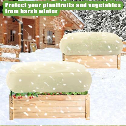 Plant Covers Freeze Protection, Winter Frost Blanket for Flower Pot Plants, Reusable Outdoor Plant Covers Freeze Protection, with Drawstring2 pcs(80x60x40cm)
