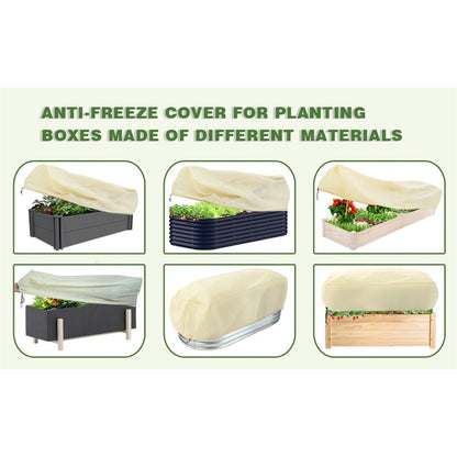 Plant Covers Freeze Protection, Winter Frost Blanket for Flower Pot Plants, Reusable Outdoor Plant Covers Freeze Protection, with Drawstring2 pcs(80x60x40cm)