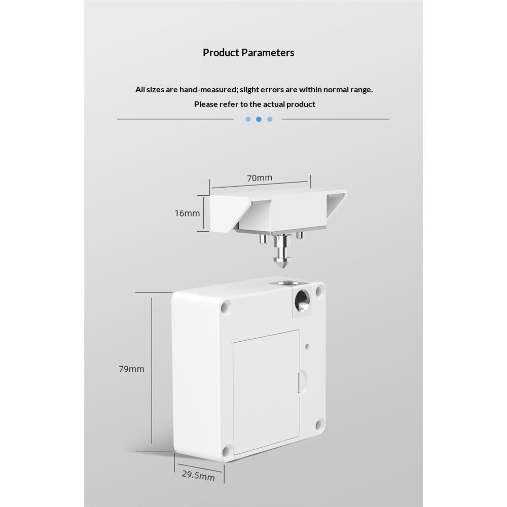 Drawer Lock  Works , Smart Cabinet Locks  Hidden Magnetic Lock Locker, for Secret Storage Compartment Furniture,NFC Wooden Cupboard Wardrobe