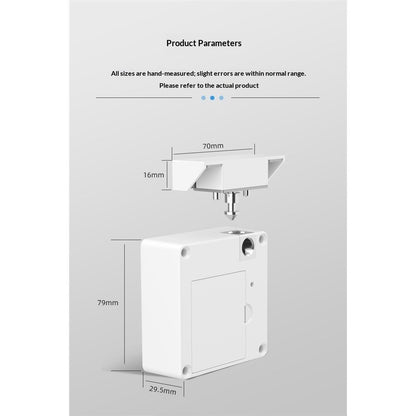 Drawer Lock  Works , Smart Cabinet Locks  Hidden Magnetic Lock Locker, for Secret Storage Compartment Furniture,NFC Wooden Cupboard Wardrobe