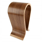 Wooden  Headphones Stand/Wooden Headphone Hanger/Wood Headset Holder/Earphone Desk Display Hanger - （walnut color）
