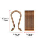 Wooden  Headphones Stand/Wooden Headphone Hanger/Wood Headset Holder/Earphone Desk Display Hanger - （walnut color）