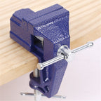 Mini Table Clamp,Small Bench Vice, Upgraded cast steel manufacturing Jewelers Hobby Clamps Craft Repair Tool Portable Work Bench Vise（ 60 blue,）