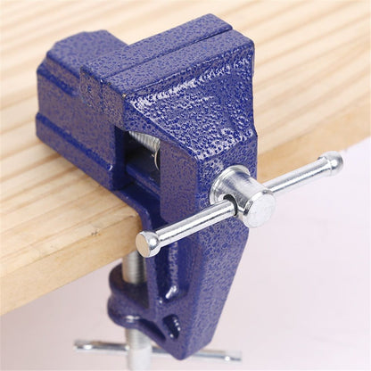 Mini Table Clamp,Small Bench Vice, Upgraded cast steel manufacturing Jewelers Hobby Clamps Craft Repair Tool Portable Work Bench Vise（ 60 blue,）
