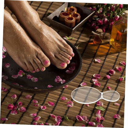 2pcs Glass Foot File 8-Shaped Rough and Smooth Sides Callus Remover Feet Heel Scrubber Dead Skin Scraper Pumice Stone Professional Pedicure Tools for Women and Men