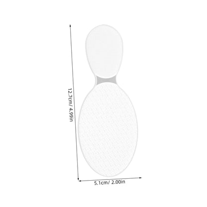 2pcs Glass Foot File 8-Shaped Rough and Smooth Sides Callus Remover Feet Heel Scrubber Dead Skin Scraper Pumice Stone Professional Pedicure Tools for Women and Men