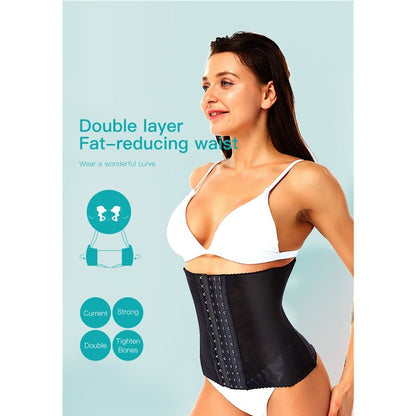 Waist Trainer for Women Corset Shapewear Tummy Control Slimming Body Shaper Girdle Waist Cincher Belly Band（L）